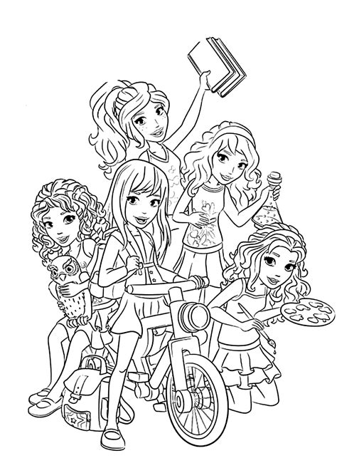 Coloring book 36,157 play times. Lego Friends all coloring page for kids, printable free ...