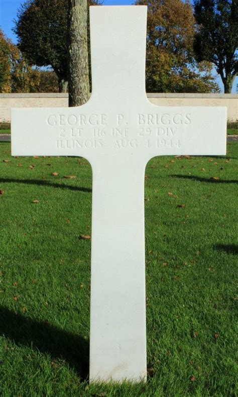 116th Infantry Regiment Roll Of Honor 2lt George Preston Briggs