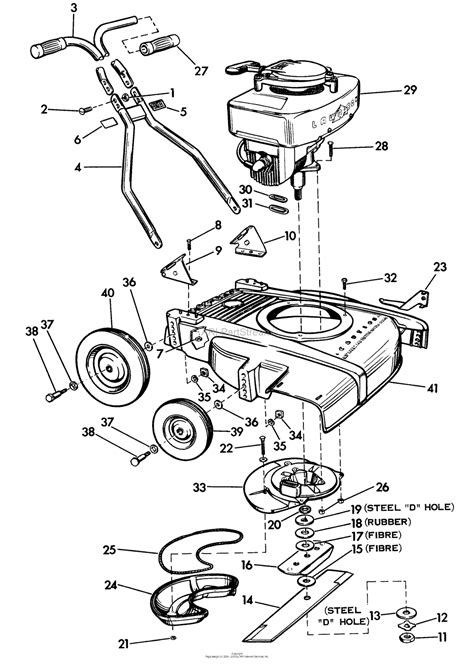 Murray Push Mower Parts Diagram