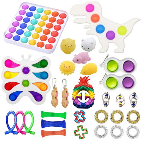 32 Simple Dimple Fidget Toy Pack Pictures