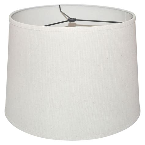 Textured Fabric White Lamp Shade At Home
