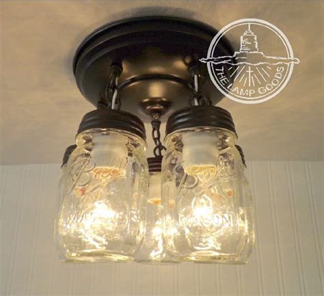 Mason Jar Light Fixture New Pint 5 Light Farmhouse Etsy