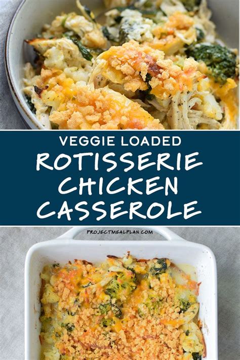 Find healthy, easy chicken casserole recipes, from the food and nutrition experts at eatingwell. Veggie Loaded Rotisserie Chicken Casserole - Project Meal ...