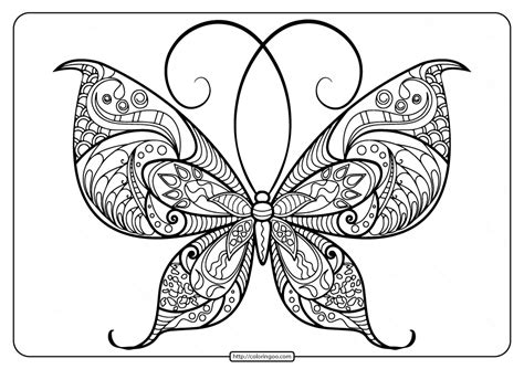 Butterfly Mandala Coloring Sheets Coloring Page The Best Porn Website