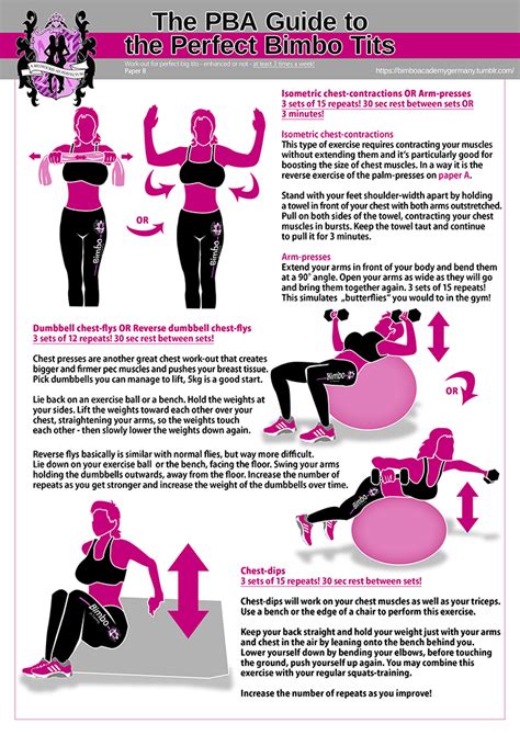 9 The Perfect Bimbo Tits Workout And Training To Get The Tits Of A Bimbo Into Shape Pink