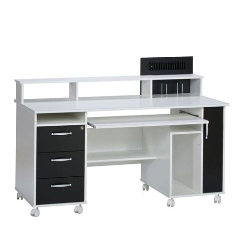 Eckschreibtisch schwarz weiß / eckschreibtisch schwarz weiß : Schreibtisch in Schwarz Weiß online kaufen - Moebelstueck.net