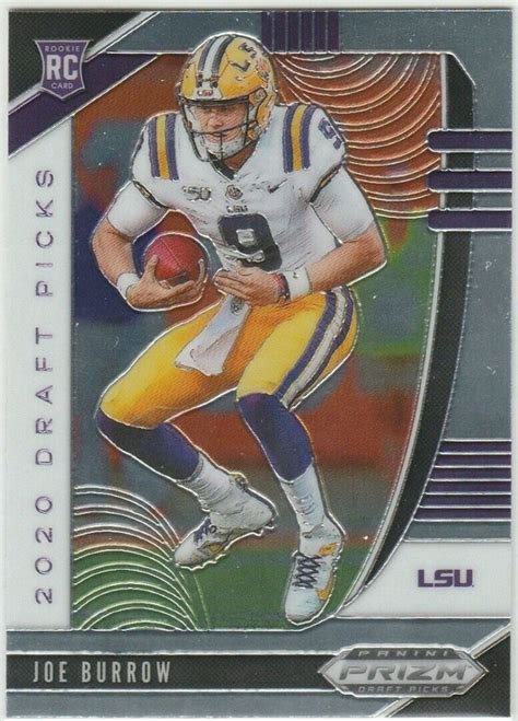 Joe Burrow 2020 Panini Prizm Draft Picks 105 Rc Pristine Auction