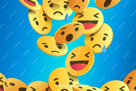 Premium Vector Abstract Background With Different Emojis