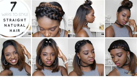 The good news for women with straight hair is the fact that they do not need to tame anything in the morning.however they do need to work on the volume of their hair. 7 Styles for Straight Natural Hair - YouTube