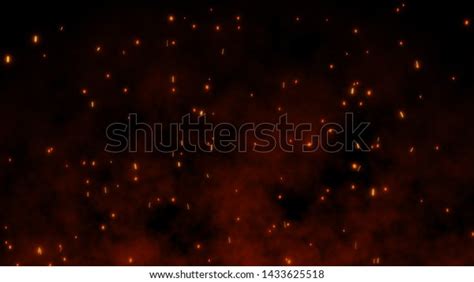 3d Burning Embers Glowing Fire Glowing Stock Illustration 1433625518