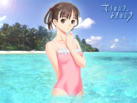 Tony Taka Sorayama Natsume Sora No Iro Mizu No Iro Frilled Swimsuit S Girl Arm Behind