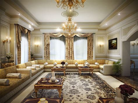 Luxury Majlis Visualization Classical Design Bedroom False Ceiling