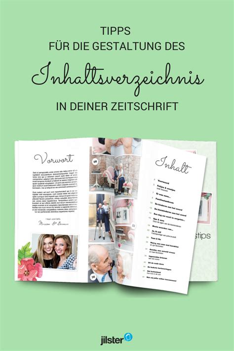 Wusstest du, dass du das Inhaltsverzeichnis deiner Zeitschrift am