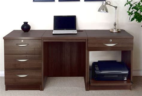 Small Office Desk Set With 3 Media Drawers 1 Standard