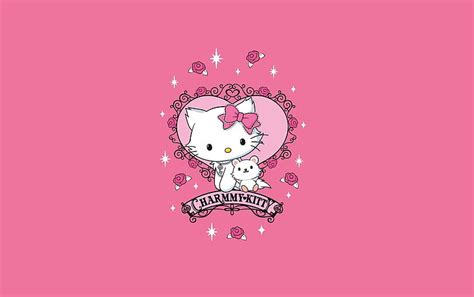 Wallpaper Hello Kitty Red