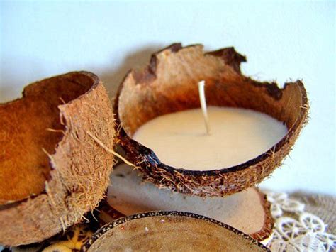 Coconut Candle Soy Wax Candle Tropical Candle Container Etsy