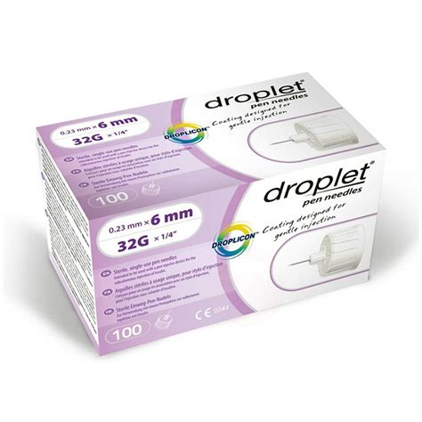 Droplet Pen Needles 32g 6mm 100bx