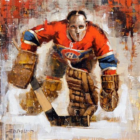 Jacques Plante Montreal Canadiens Hockey Art By Jerry R Markham