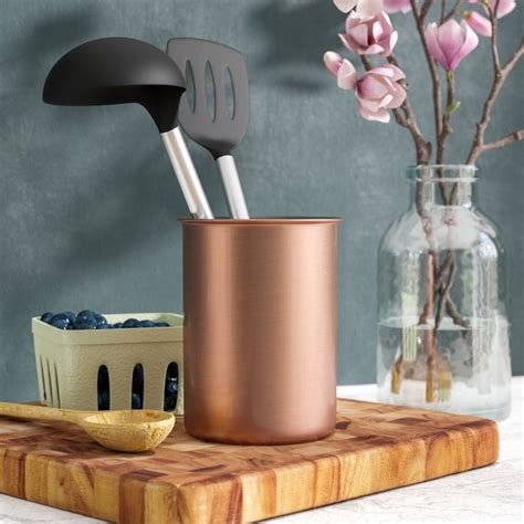 Copper Utensil Caddy | Copper utensils, Utensil caddy, Utensil