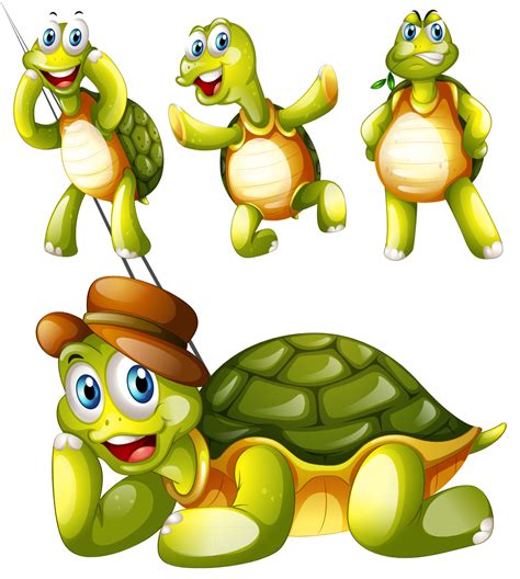 Cartoon Tortoise Vector Free Download Vectorpicfree