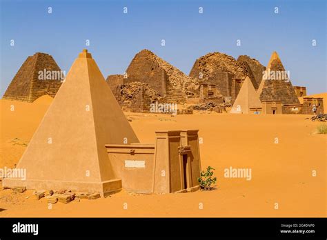 The Pyramids Of Meroe Sudan Stock Photo Alamy