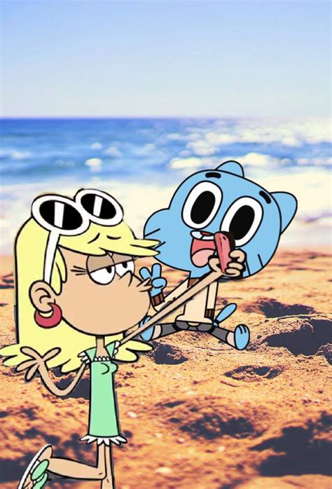 Me And Gumball Beach Selfie Amazing World Of Gumball Amino