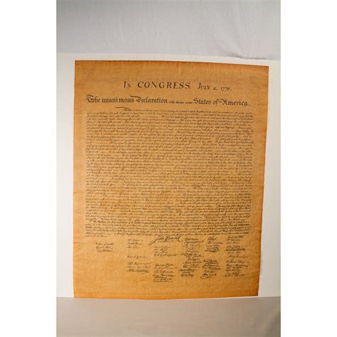 Declaration Of Independence Poster 23”x29” Tube The Store At Lbj
