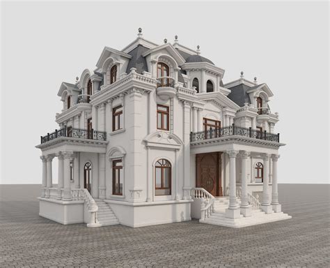 Classic Villa 3d Model By Nhattuankts