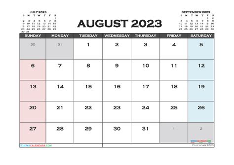 Free Printable Calendar August 2023 3 Month Calendar