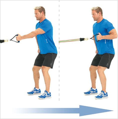 Standing 1 Arm Back Row With Bands Top Back Exercise Resistance