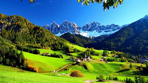 Mountain Grass Landscape Valley Meadow Hill Station Alps 4k Hd Nature