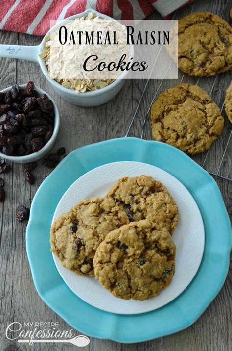Featured in 6 healthy ingredient substitutions. Oatmeal Raisin Cookies - My Recipe Confessions