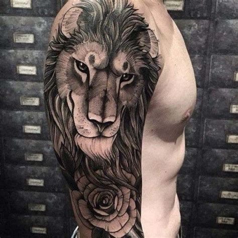 Shoulder Sleeve Tattoo Lion Lion Tattoo Sleeves Tattoo Designs Men