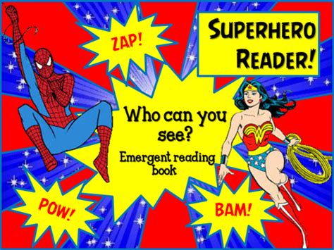 Superhero Reading Book By Choralsongster Teaching Resources Tes
