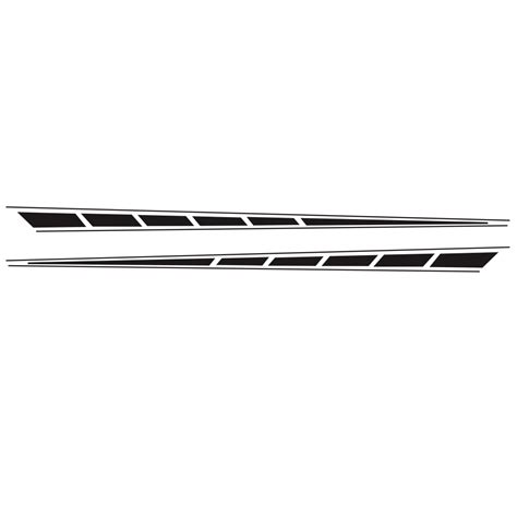 Wholesale 2pcs Auto Car Side Body Long Stripe Sport Vinyl Decals