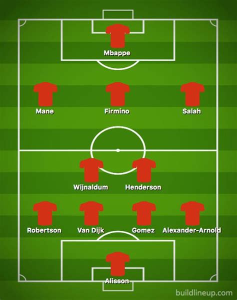 Follow your favourite club and stay connected to make sure you keep your calendar up to date. How Liverpool could line up with Kylian Mbappe in XI after ...