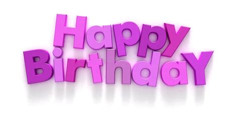 Happy Birthday In Pink And Purple Letters Happy Birthday Formed With