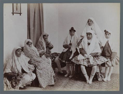 harem scene with mothers and daughters in varying costumes one of 274 vintage photographs