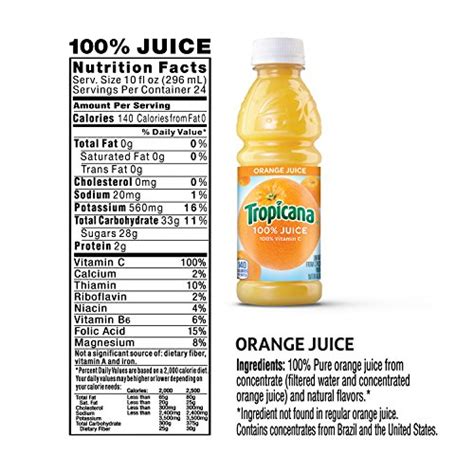 Tropicana Apple Juice Nutritional Value Duckbinger