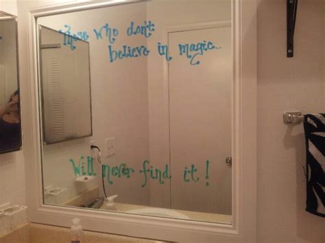 Write Your Favorite Or Inspirational Quotes On Your Bathroom Mirror
