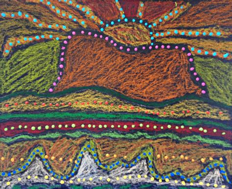 Marymaking Uluru Landscape Aboriginal Inspired Art