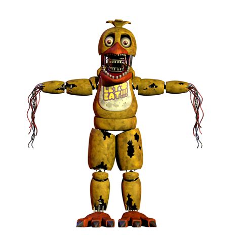 Withered Chica Thank You Render By Gabethewaffle On Deviantart