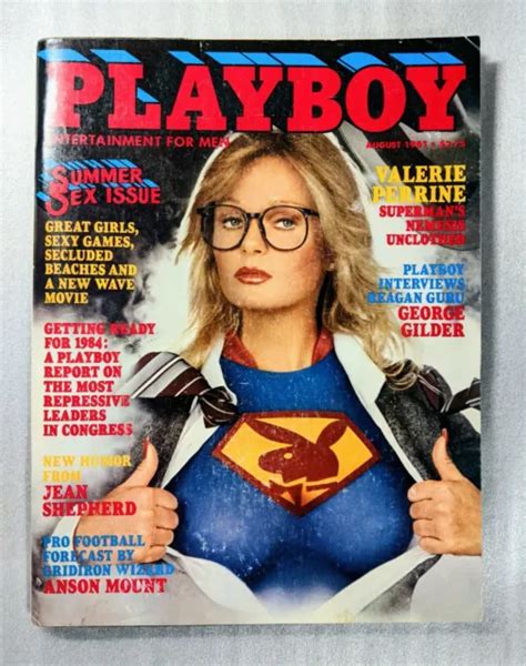 Playboy Magazine August Valerie Perrine Centerfold Intact