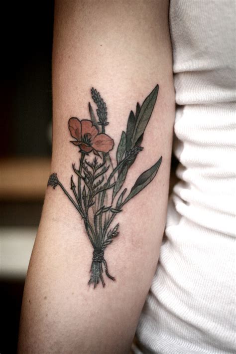 Red flower symbolize a burning passion, while white flower design symbolizes purity. Wildflower Tattoos Designs, Ideas and Meaning | Tattoos ...