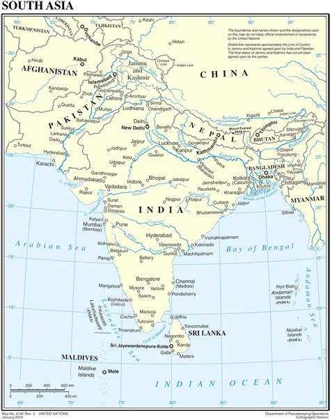 South Asia Political Map Mapsof Net Gambaran