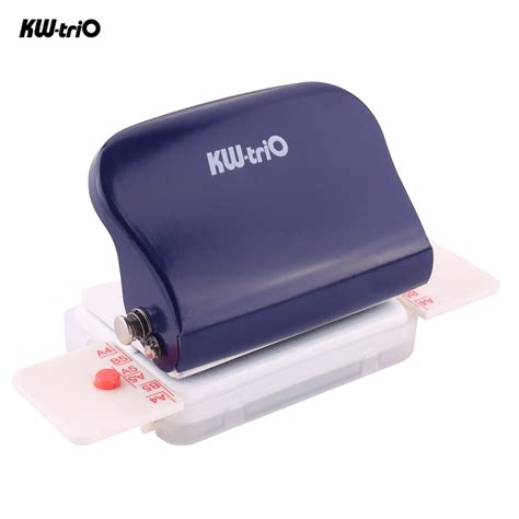 Kw Trio 6 Hole Paper Punch Handheld Metal Hole Puncher 5 Sheet Capacity