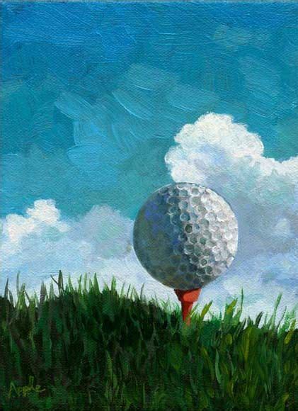 Lehnen Aktion Gepäck Golf Ball Artwork Impressionismus Toast Aufhellen