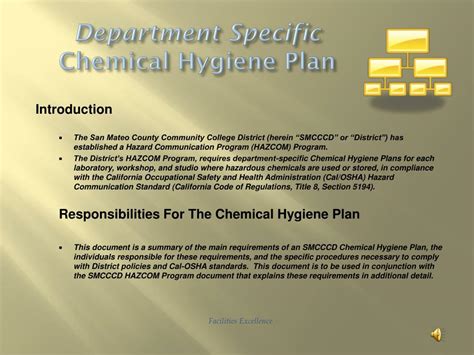 PPT Chemical Hygiene Plan Implementation Training PowerPoint