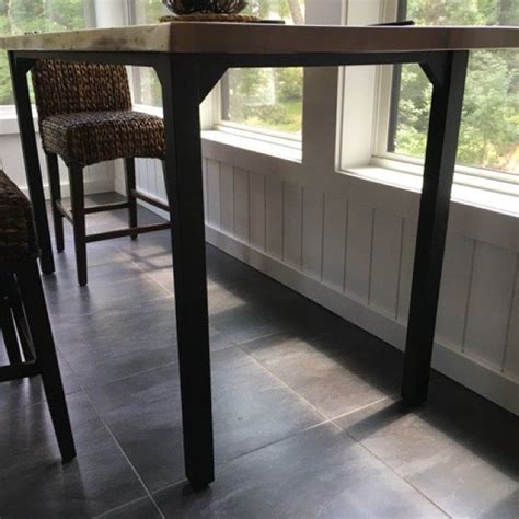 Asha dining table bungalow rose table base color: Metal Table Legs | Modern or Industrial | Custom Table ...