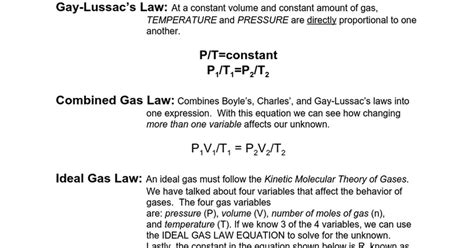 A sample of gas occupies a volume of 450.0 ml at 740 mm hg and 16°c. Gas Laws cheat sheet.docx - Google Docs